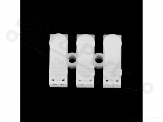 Kroonsteentje met quick connector 3-voudig